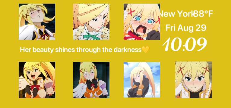 Konosuba Darkness widget