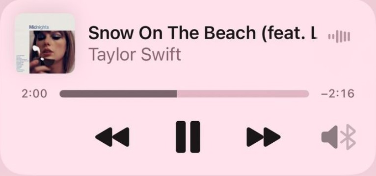 snow on the beach pink