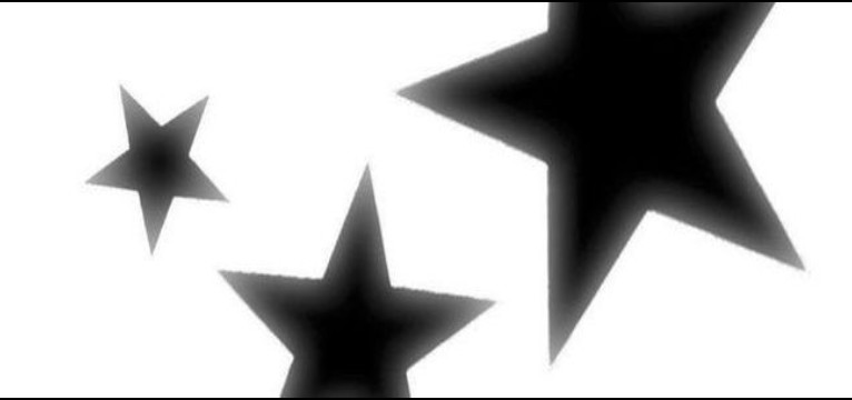 Black stars white backround