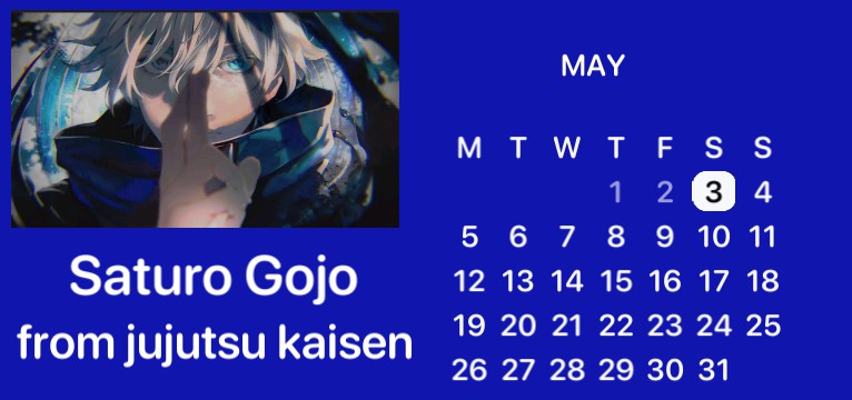 Gojo calendar 