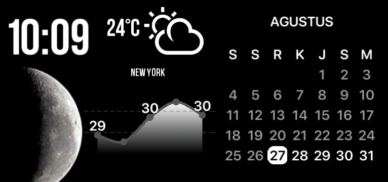  widget black lengkap kece from indo