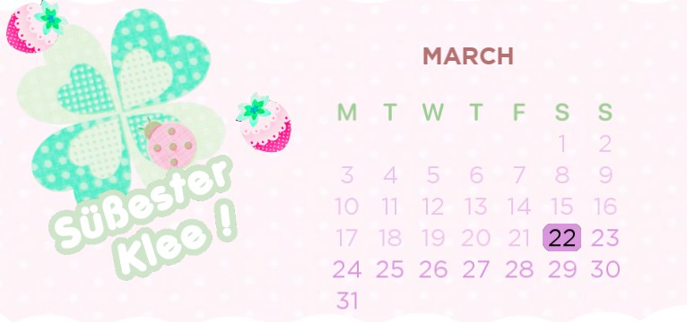 Clover core calendar