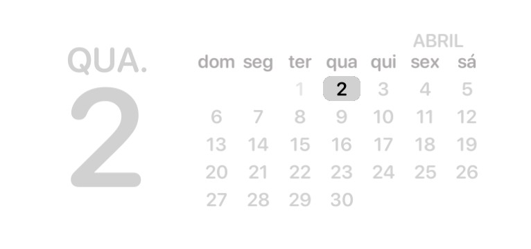 ios calendar medium widget