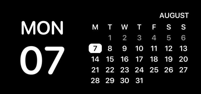 Date calendar balck Copy