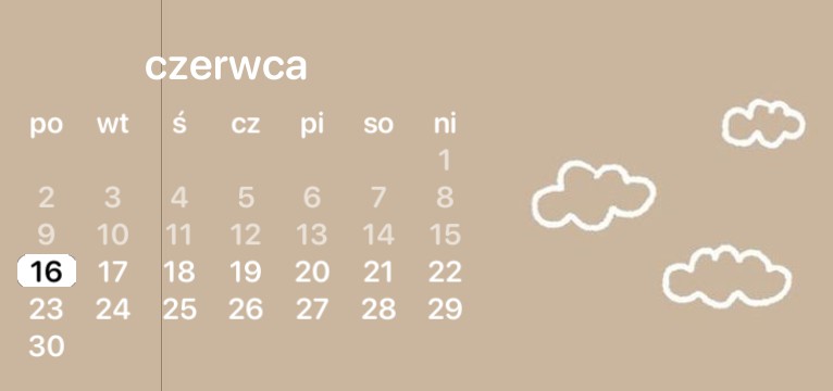 brown beige calendar