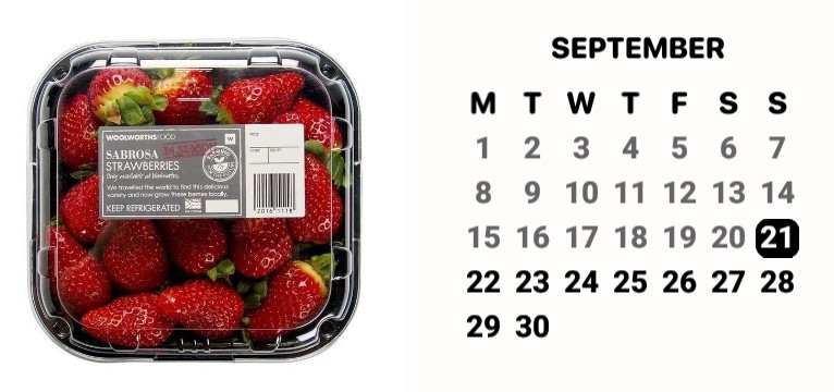 Strawberry Calendar
