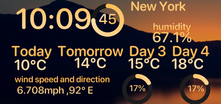 weatherwidget - widgetopia homescreen widgets for iPhone / iPad / Android