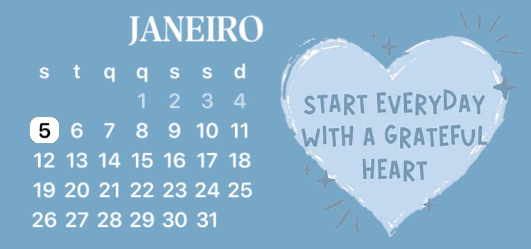 Calendario Azul 