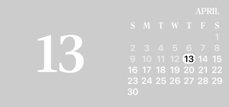 calendar widget transparent