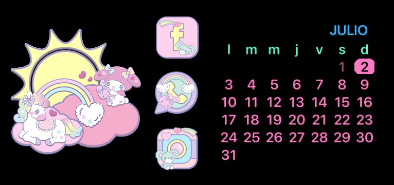 Clima and calendario My Melody Dreamy Unicorn