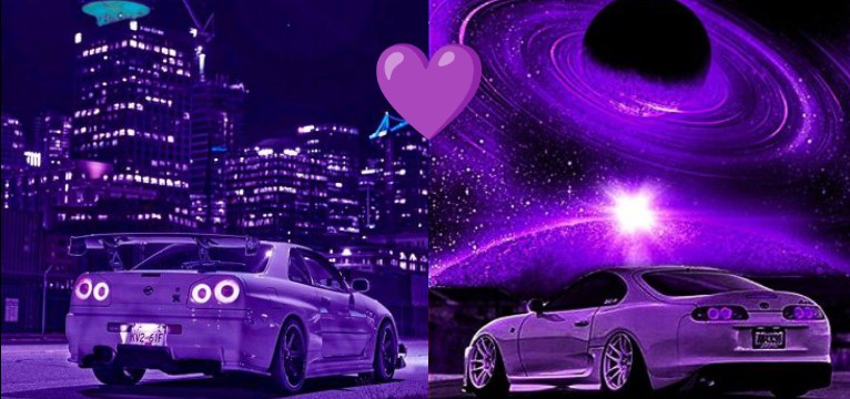 purple supra and skyline