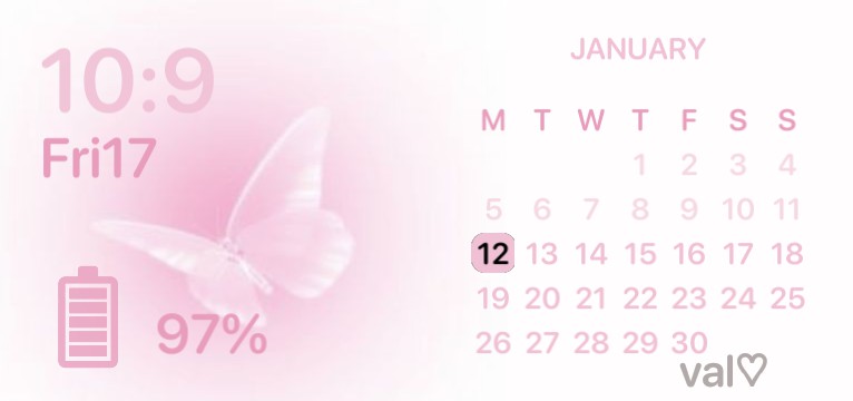 Calendar + clock+ drums , of Cinamorrol Pink by: Valeria Copy
