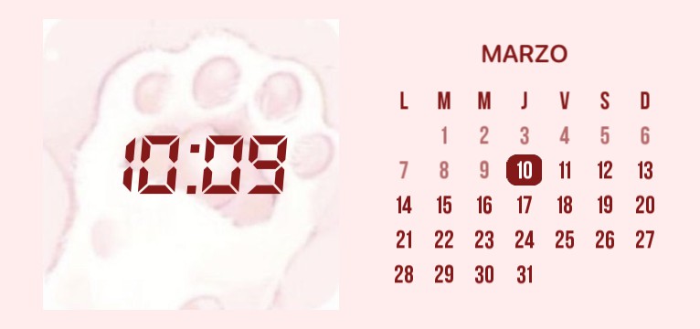Calendar Pink by Mariss Jaff