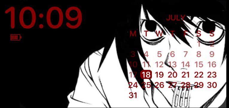 Death Note L widget