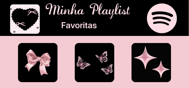 Spotify Rosa e Preto