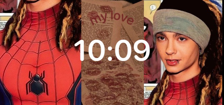 Tom Kaulitz Spiderman Clock 