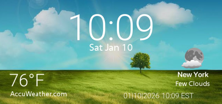 s3 AccuWeather widget