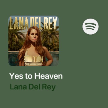 Spotify Lana del Rey Song