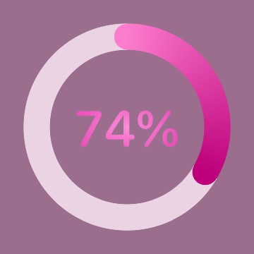 Pink Battery Percentage