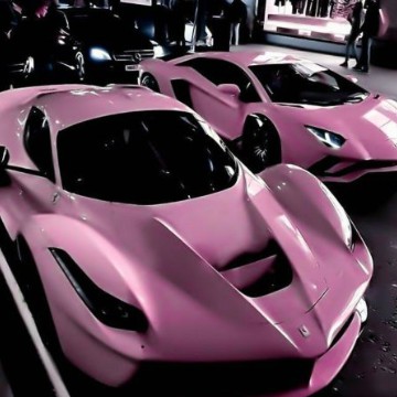 pink sports car widget