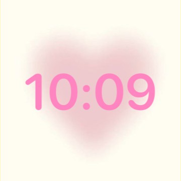 reloj corazon degradado 