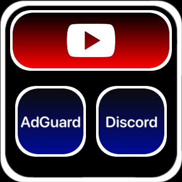 VPN, AdGuard DARK BLUE/RED