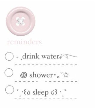 pink reminder