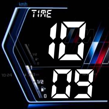 time widget car