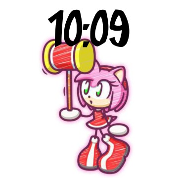 Amy Rose clock