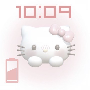 hello kitty battery & time small