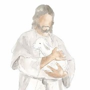 jesus with a lamb white - widgetopia homescreen widgets for iPhone ...