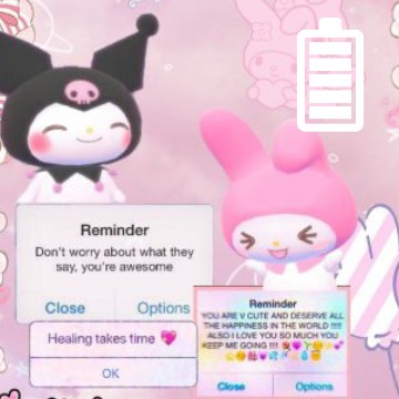 Kuromi and Melody Reminder