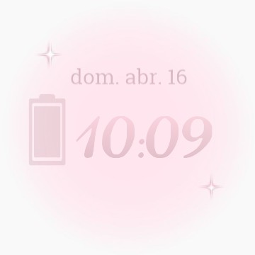 widget aesthetic clock