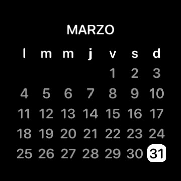 a transparent calendar