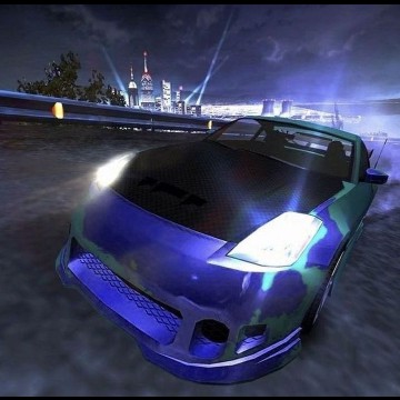 y2k blue car
