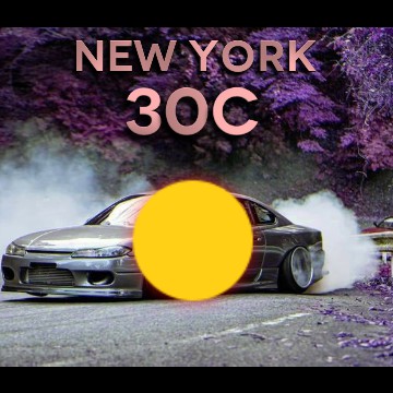 Drifting Nissan 180SX Weather Widget 