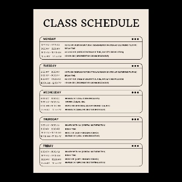 Class Schedule