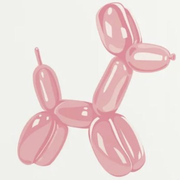 pink balloon dog