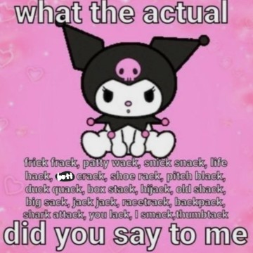 what the actual... 