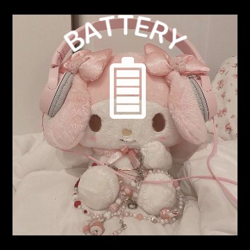My melody plushie with headphones