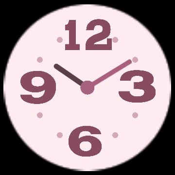 Pink clock cinnamon