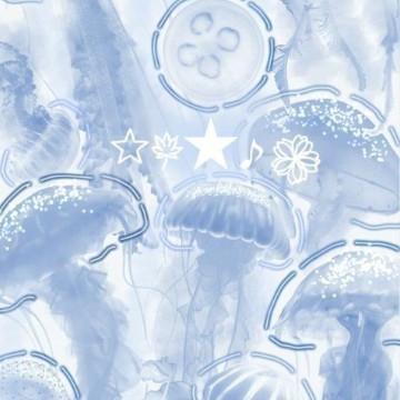light blue jellyfish 