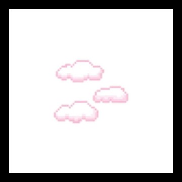 pink pixel clouds