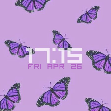 Purple Butterfly Widget