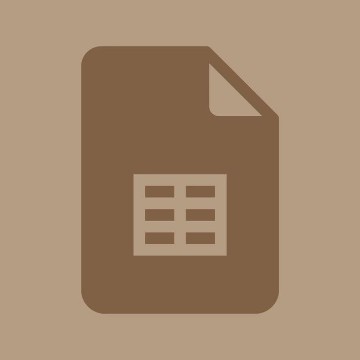 beige Google sheets