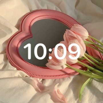 pink clock