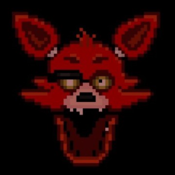 foxy fnaf five nights at Freddys red and black emo widget game 