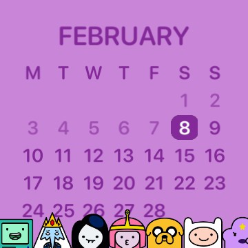 Adventure time calendar