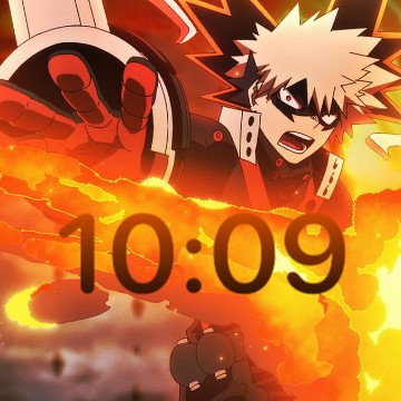 katsuki bakugo clock
