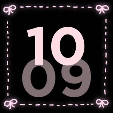 Relogio Rosa e Preto 